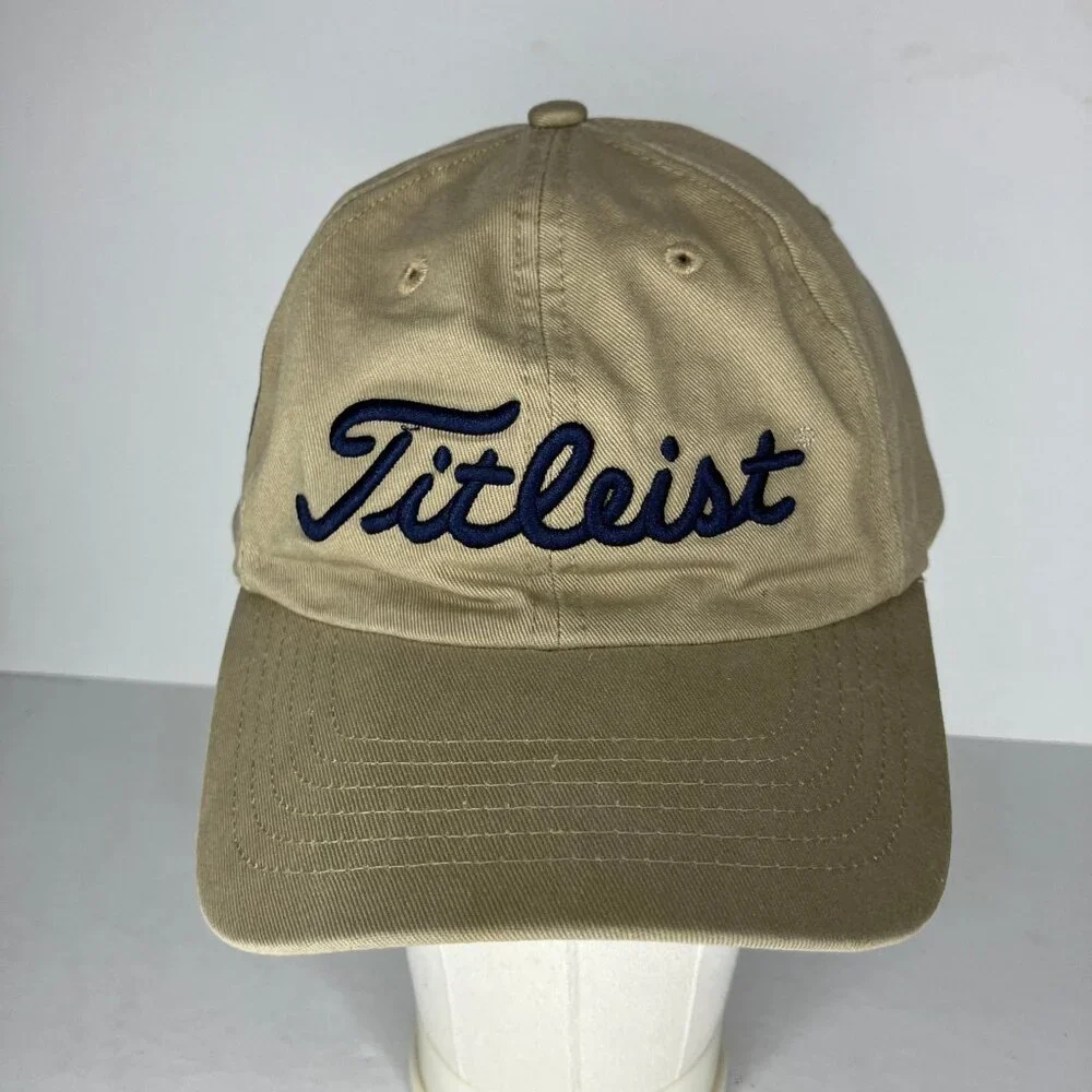 Titleist Hat Men's Adjustable Khaki Tan Golf Cap Troy Croshaw Memorial